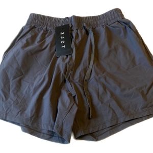 ZJCT Womens Gray shorts with Pockets and draw string Size S
